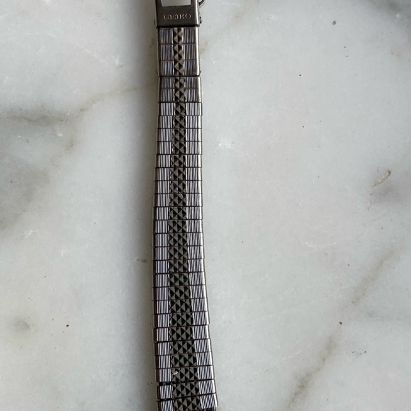 Vintage Seiko Tank Watch Petite Mechanical Watch Women Silver 11-3210 - Picture 7 of 10